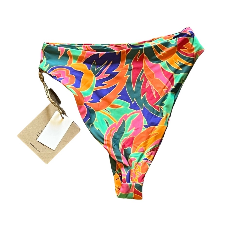 NWT stone fox swim Sumatra stained glass high waisted bikini bottoms size XS - Picture 6 of 6